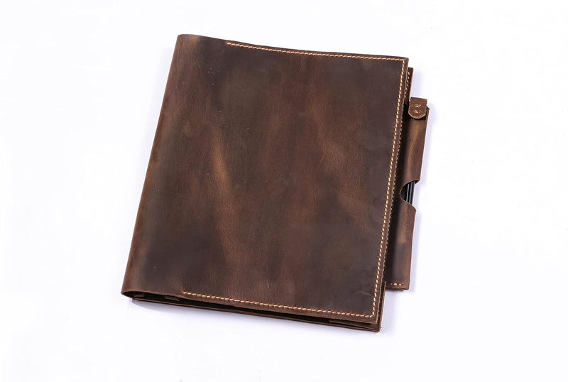 D&M leather studio Leather case with Pen Holder for Remarkable 2,Distressed Folio Organizer for Remarkable 2 Tablet - Image 2
